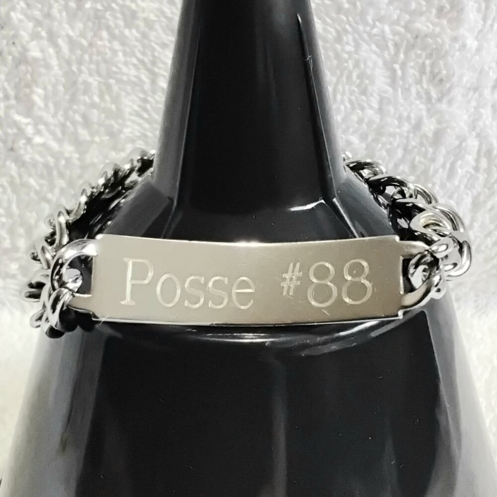 Immaculate 8" Posse #88 Stainless Steel Bracelet High QualityJewelry!!